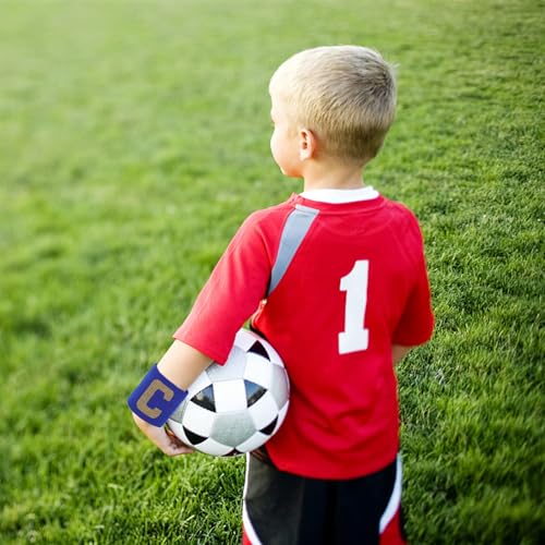 LUOZZY 9Pcs Soccer Captain Armband Elastic Soccer Captain Armband Adjustable Football Basketball Player Bands for Sport Active Exercise