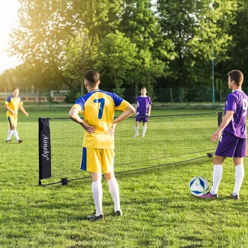 Aoneky Mini Portable Tennis Net for Driveway - Kids Soccer Tennis Net - Pickleball Net - size: 6.8 Feet