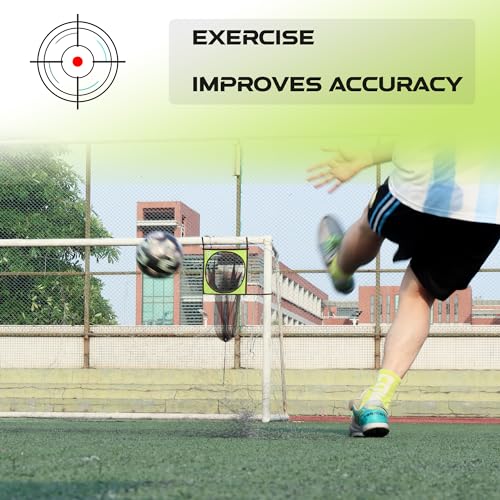 Soccer Goal Net 3 in 1 Soccer Top Bins Target Goal for Shooting Accuracy Training Practice