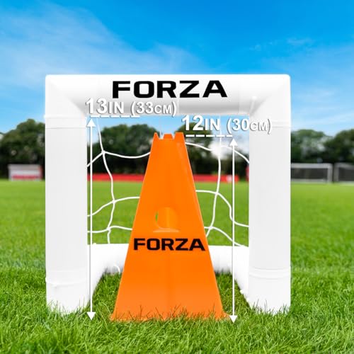 FORZA Mini Target Goal - The Smallest Soccer Goal in the World! l 16" Target Goal - Train with Precision. Passing & Shooting. UK Made, 2 Min Setup, Unbreakable Goalpost - Buy FORZA, Play Forever!