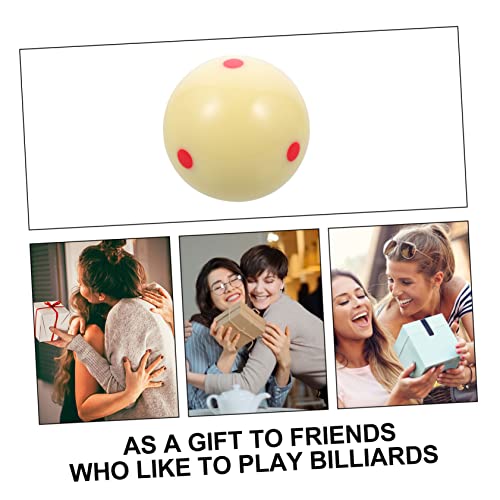 balacoo Replacement Billiard Cue Ball with Dots Pattern Phenolic Resin Training Ball for Pool Table Scratch Resistant Regulation Practice Accessory for Skill Improvement and Game Rooms