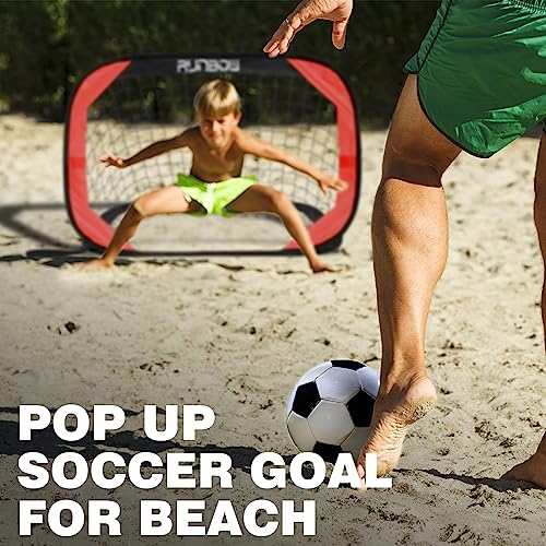 3.3x2.2 FT Kids Soccer Goal with Carry Bag, Portable Pop Up Soccer Net for Backyard Training, Indoor/Outdoor Use for Youth and Adults - style: 3.3x2.2 FT,1 Pack