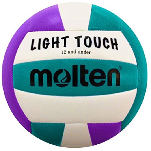 Molten Molten Light Touch Volleyball - color: Purple/Aqua