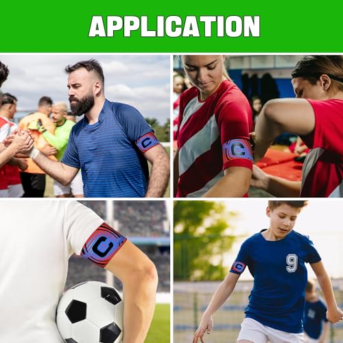 Elastic Soccer Captain Armband for Youth and Adult - size: Orange
