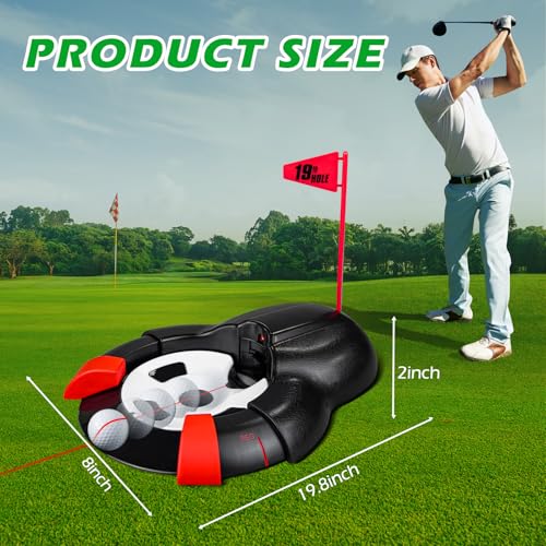 Golf Ball Automatic Putting Return Cup with Laser, Training Putting Indoor/Outdoor Aid, Golf Cup Putting Machine, Suitable for Practicing at Home, Yard, Office, Party