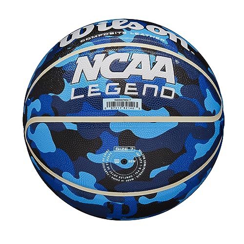 WILSON NCAA Legend Basketballs - Size 5, Size 6 and Size 7 - color: Blue Camo, size: Size 5 - 27.5"