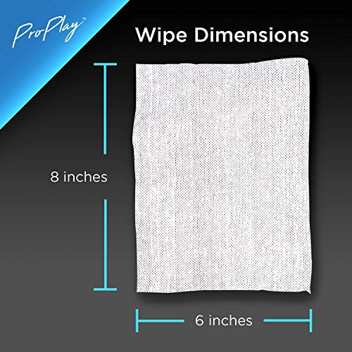 ProPlay Club Grip Cleaning Wipes | Powerful Cleaner Removes Grime, Dirt, and Sweat | Restore Tackiness of Golf Club Grips | Convenient, Resealable Pack - Unscented 8 Pack - size: 20 Count (Pack of 8)