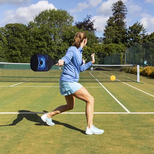 22 FT Pickleball net Portable Outdoor, Pickle Ball net with Metal Frame &Carry Bag, All-Weather Court Pickleball Court for Driveway, Regulation Size 34"/36, Easy Setup