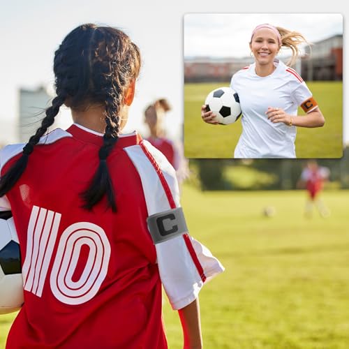 Soccer Captain, Soccer Captain Armbands Elastic Adjustable Leader Armband Team Sport Protective Arm