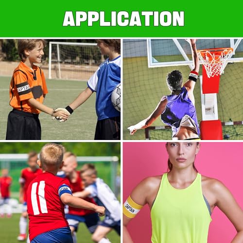 Adjustable Soccer Basketball Player Captain Arm Band