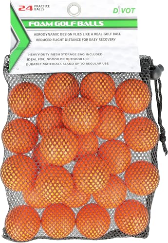 Divot 24 Dimple Foam Balls in Bag Golf Balls