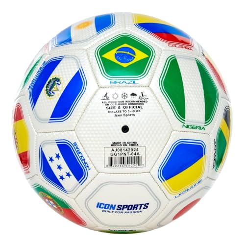 2026 World Flag Country World Flag Training Outdoor Soccer Ball – Size 5 – A Grade Soccer Ball