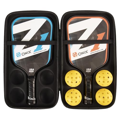 Onix Z1 Pickleball Starter Kit - Includes Two Z1 Composite Pickleball Paddles with Four Onix Fuse Balls in an Easy to Carry Case