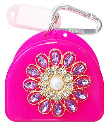 Decorated Mouthguard Case - Sunset - Pink - color: Pink