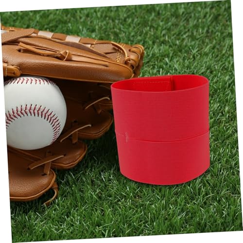Toddmomy Baseball Glove Strap Softball Mitt Shaper with Elastic Band for Secure Attachment Fit for All Hand - color: Red
