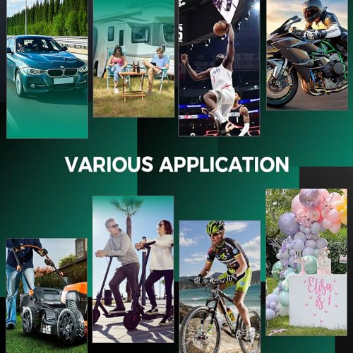 Tire Inflator Portable Air Compressor,160PSI Air Pump for Car Tires Motorcycle,Auto Bike Balloon Pump Electric Bicycle Ball Pumping Blower Machine Pressure Gauge for Camping Basketball Soccer