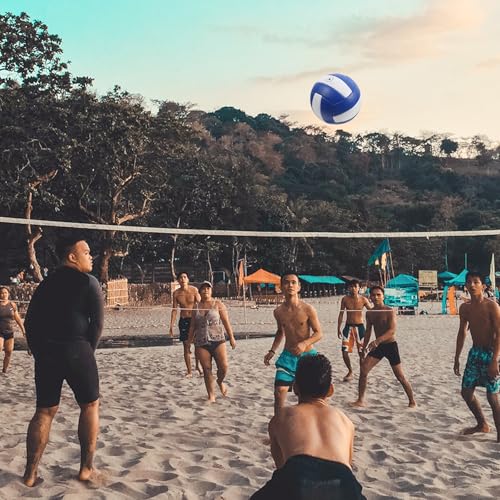 SHERCHPRY Thickened Soft Volleyball for Practice and Training Youth Volleyball Ball for Indoor Outdoor Beach Games Comfortable Impact-reducing Cover Design for Beginners Teens Adults