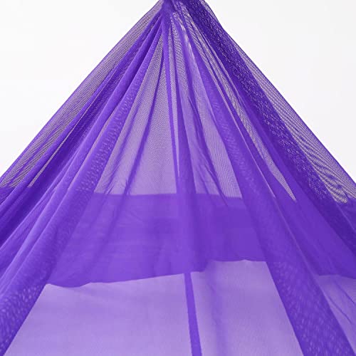 Ultrathin 4-Way Stretch Net Fabric Nylon Spandex Power Mesh Lightweight Sheer 60" Wide, a Continuous 5 Yards (Purple) - color: Purple