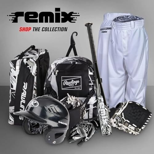 Rawlings | Remix T-Ball & Youth Baseball/Softball Glove | Sizes 9" - 10.5" - color: Black, size: 9" | Ages 3-6