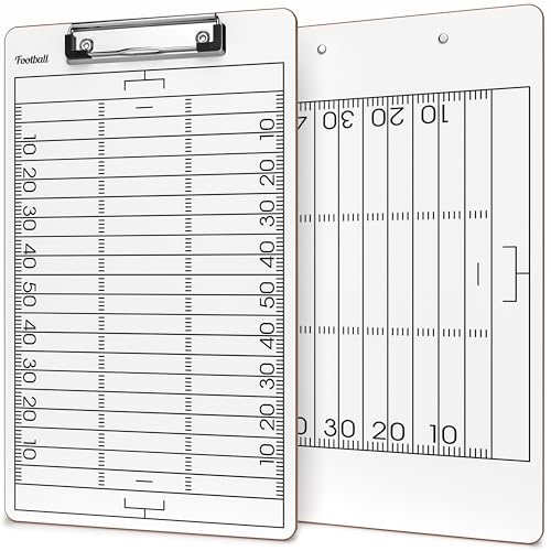 SCRIBBLEDO Football Dry Erase Board for Coaches 15x9 Double Sided Whiteboard Coaching Clipboard Equipment Football Accessories The Perfect Coach Gifts