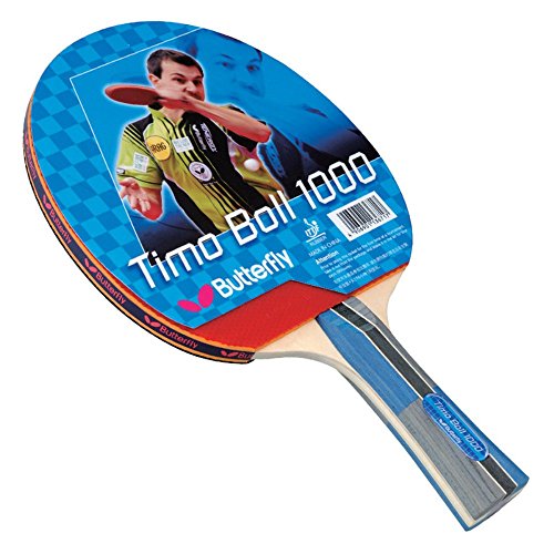 Butterfly Timo Boll Shakehand Ping Pong Paddle - Good Speed And Spin With Superb Control - Japan Series - Recommended For Beginning Level Players - International Table Tennis Federation Approved - style: 1000