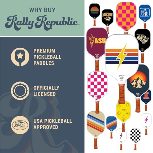 Officially Licensed Pickleball Paddle - USA Pickleball Association Approved Racket - Lightweight Honeycomb Core, Carbon Fiber Exterior, Premium Leather Grip for Comfort
