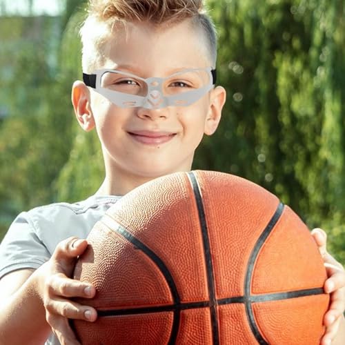 Basketball Goggles - 6.69x2.17inches Protective Dribbling Training Glasses, Sports Vision Safety Gear, Long Lasting Aanti