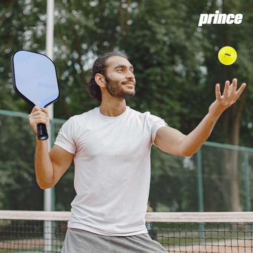 Prince - Pickleball Set for 6 Players with Paddles, Precision Engineered Pickleball Balls with 40 Holes Pattern, Ideal for Sports Enthusiasts - size: Paddles - Fiberglass