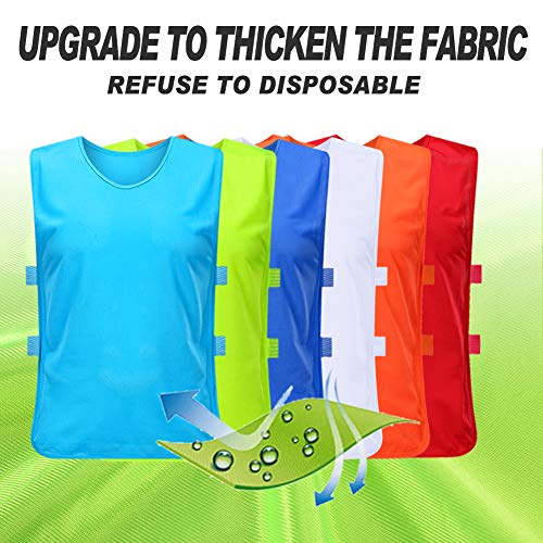 Pinnies Adult Football Jersey, Adjustable Mesh Soccer Jersey - color: Green, size: Large