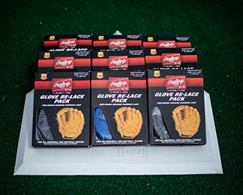 Rawlings | Glove Re-Lace Pack | Baseball/Softball | Standard 3/16" X 72" Laces with Tool | Tan