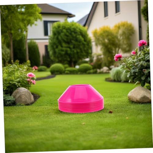 Toyvian Soccer Agility Training Cones 20Pcs - Compact Football Training Discs for Kids Sports Drills Basketball Skating - Portable Practice Markers for Outdoor Field Agility Equipment
