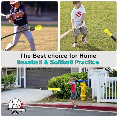 Hitting Stick Batting Swing Trainer, Batting Practice Equipment for Baseball and Softball, Ideal One-on-One Coaching Tool for Baseball 54'' - style: Softball & Baseball Swing Trainer