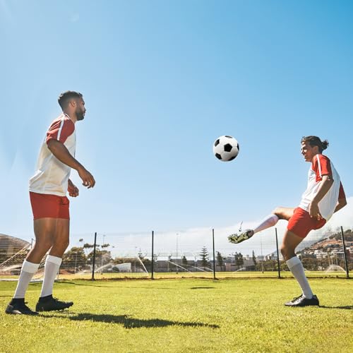 Soccer Ball Size 5 Size 4 Size 3 Size 2 with Pump Deflated - Single, 2 or 3 Pack Official Size Indoor Outdoor Training - Gift for Toddler Kids Youth Teens Adult 1-3 5-8 8-12 12+ Years Old Boys Girls