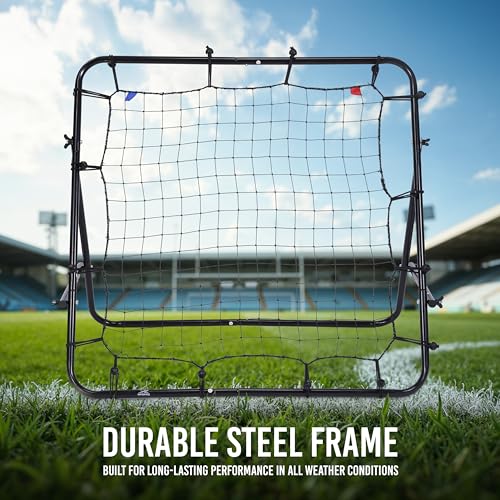 Reebok Soccer Rebounder, Portable & Lightweight, Black