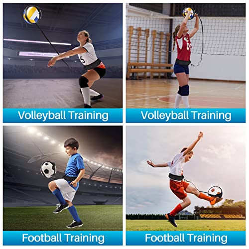 Davllin Volleyball Training Equipment Aid,Premium Volleyball Rebounder Trainer Kit,Solo Practice Trainer for Serving Setting Spiking and Arm Swing,Volleyball Gifts for Teen Girls & Boys - style: 8-in-1 Classic