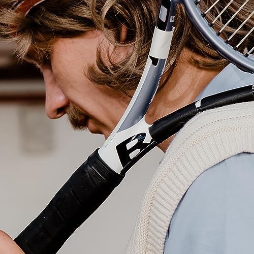 4PCS Pickleball Racquet Grip Bands, Black, Tennis Racquet Secures Overgrip