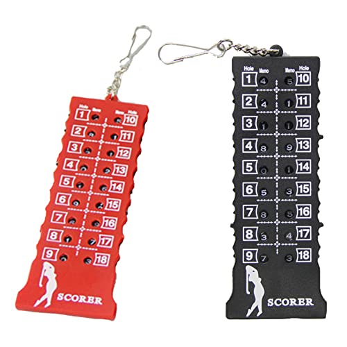 Handheld Golf Shot Count Putt Score Counter 18 Holes Scoring Keeper with for Key Chain Golf Training Golf Counter Golf Shot Counter Golf Score Counter 18 Holes 18 Hole Golf