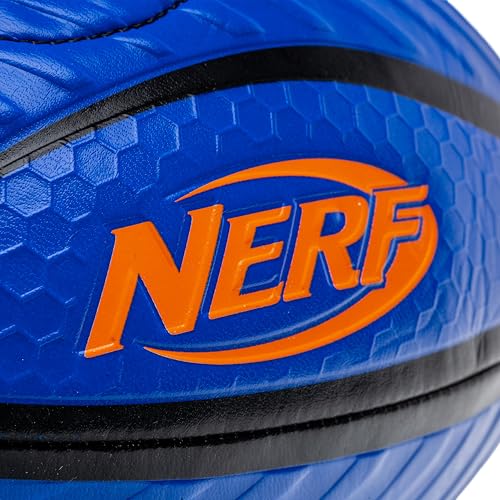 NERF Pro Pass Football Target Toss Net - Kids Football Passing Game Set - 5' x 2' Target Net with Ground Stakes + (1) Junior 8.5" Inch Ball Included - Indoor + Outdoor Youth Game