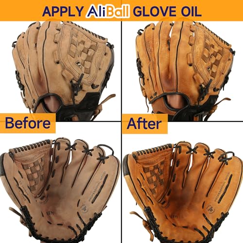AliBall Ultimate Baseball Mitt Maintenance Kit | 8-Piece Cleaner, Oil, Brushes & Towels Combo - style: Essential Standard Kit
