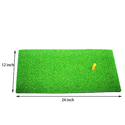 Golf Mat| Artificial Turf, Foam Bottom Golf Hitting Mat| Outdoor and Indoor Practice Golf Mat with Rubber tee for Swing and Chipping Practice