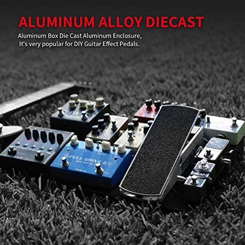 DaierTek 1590BB Aluminum Metal Stomp Box Case Guitar Pedal Enclosure Effect Enclosure Stomp Box Unpainted 120x94.5x34 MM