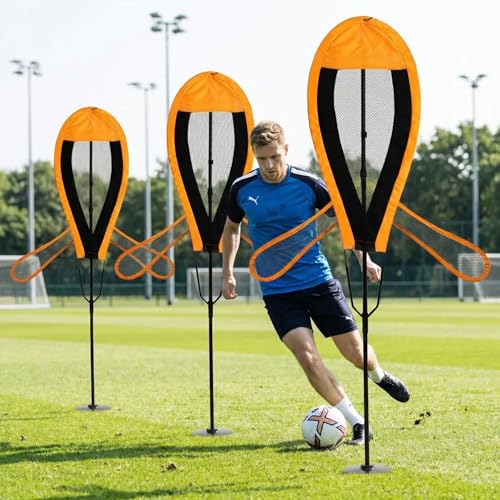MR Dummy Defender, Height Adjustable Training Mannequin, Portable Defender Practice Dummy for Basketball, Volleyball, Soccer and Football - style: Flexible Hnads