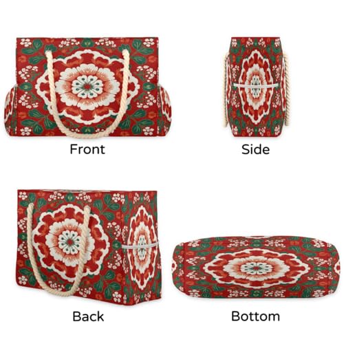 Beach Bag Waterproof Sand-proof Canvas Tote Lightweight Shoulder Bag Suitable for Family outdoor travel - color: B2