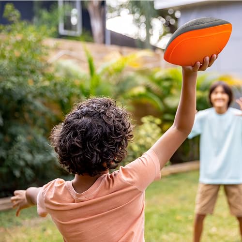 NERF Turbo Jr. Kids Foam Football - Classic Foam Football for Kids - Indoor + Outdoor Soft Foam Ball - Kids Mini Soft Foam Ball - NERF Toy Football for Kids - Easy Throw + Catch Youth Football