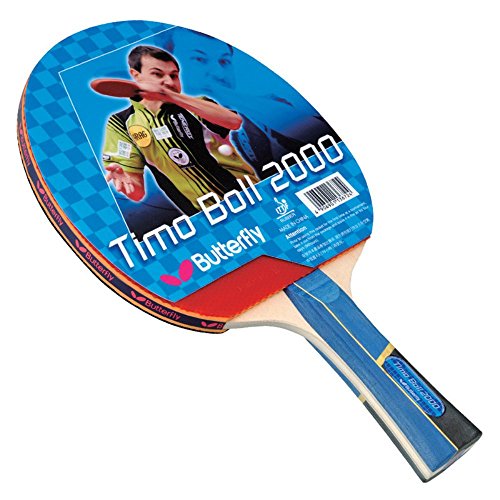 Butterfly Timo Boll Shakehand Ping Pong Paddle - Good Speed And Spin With Superb Control - Japan Series - Recommended For Beginning Level Players - International Table Tennis Federation Approved - style: 2000
