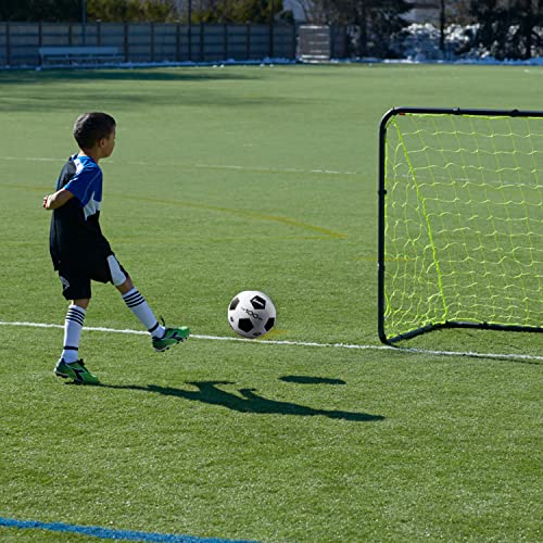 Franklin Sports Soccer Balls - Youth & Adult - Sizes 3, 4 & 5 - Single & Bulk Packs - Black & White - style: Size 5 - 1 Inflated Ball