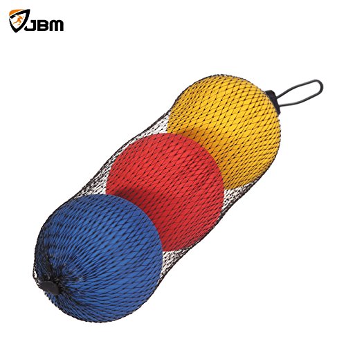 JBM Racquetball Squash 5.5cm / 2.17” Rubber 1 Red 1 Blue 1 Orange Balls in a Net 65-70% Rebound Rate Highly Visible for Racquetball Game Practice Training - size: 5.5cm / 2.17"