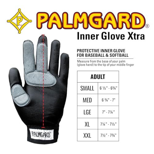 Markwort Palmgard Xtra Inner Glove, Black - size: Medium