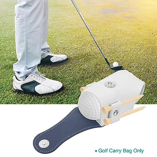 PATIKIL Golf Ball Waist Bag, Golf Ball Carry Pouch with Tee Holder, Buckle, Clip for Women Men Belt Golf Storage - color: Blue