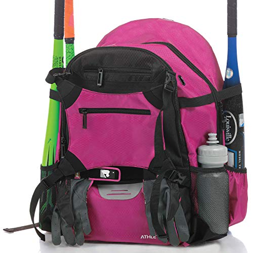 Athletico Advantage Baseball Bag - Baseball Backpack With External Helmet Holder for Baseball, T-Ball & Softball Equipment & Gear for Youth and Adults | Holds Bat, Helmet, Glove, Shoes